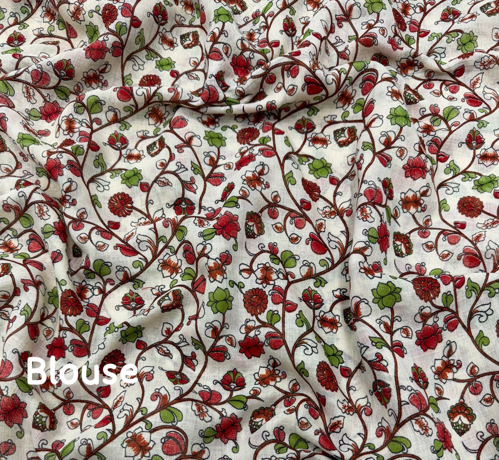 Ivory Linen Saree with Kalamkari Print & Aari Mirror Work – Soft Fabric with Tassel Pallu | Printed Blouse | Trending 2025