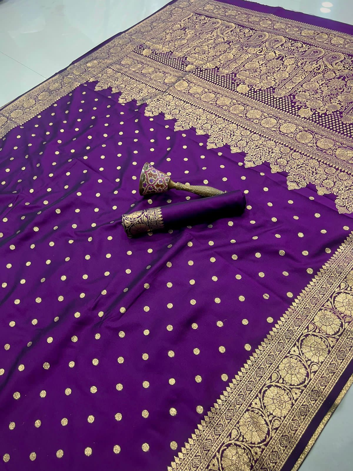Super Hit Pure Soft Banarasi Silk Saree with Original Gold Jari & Heavy Weaving | Running Blouse | Premium Quality