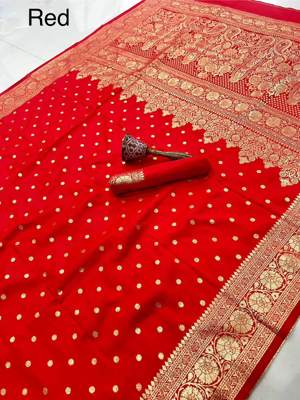 Super Hit Pure Soft Banarasi Silk Saree with Original Gold Jari & Heavy Weaving | Running Blouse | Premium Quality