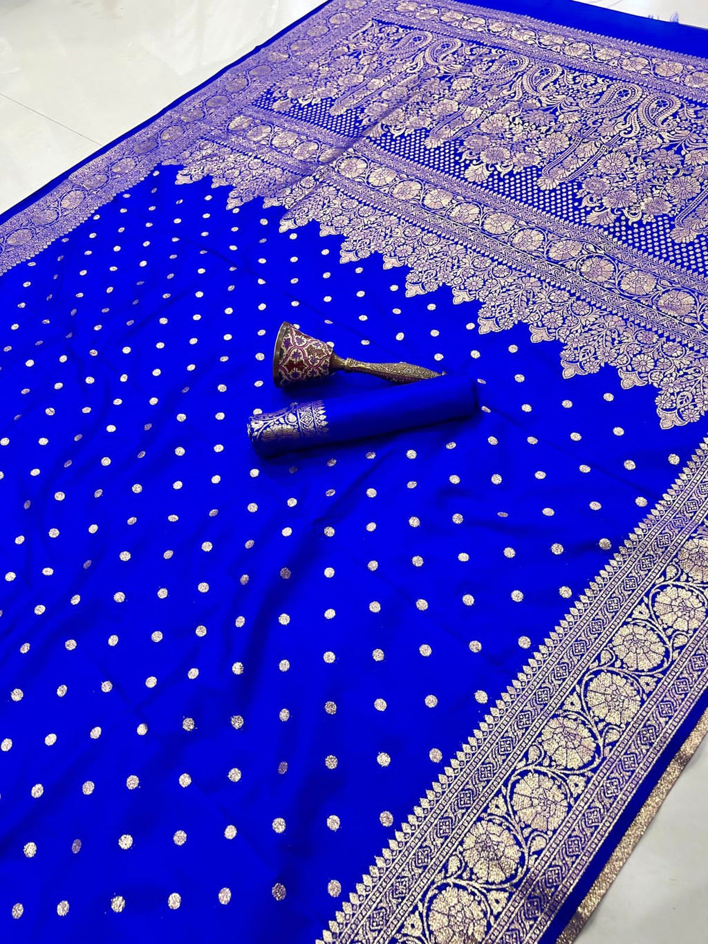 Super Hit Pure Soft Banarasi Silk Saree with Original Gold Jari & Heavy Weaving | Running Blouse | Premium Quality