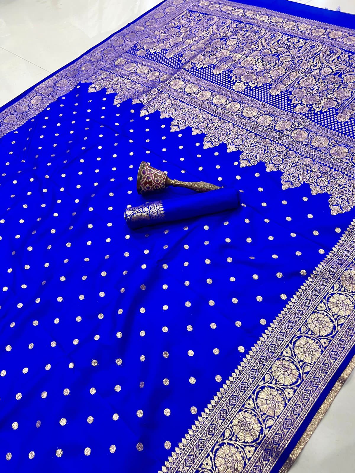 Super Hit Pure Soft Banarasi Silk Saree with Original Gold Jari & Heavy Weaving | Running Blouse | Premium Quality