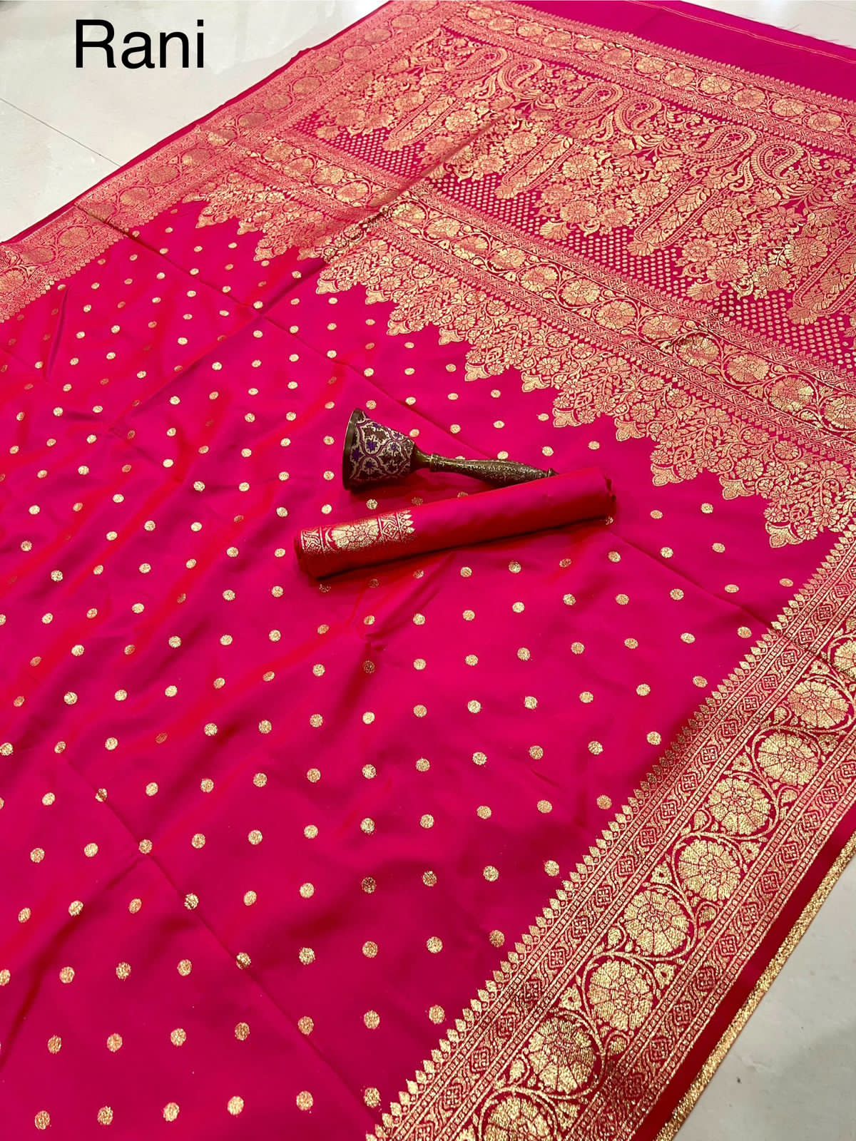 Super Hit Pure Soft Banarasi Silk Saree with Original Gold Jari & Heavy Weaving | Running Blouse | Premium Quality