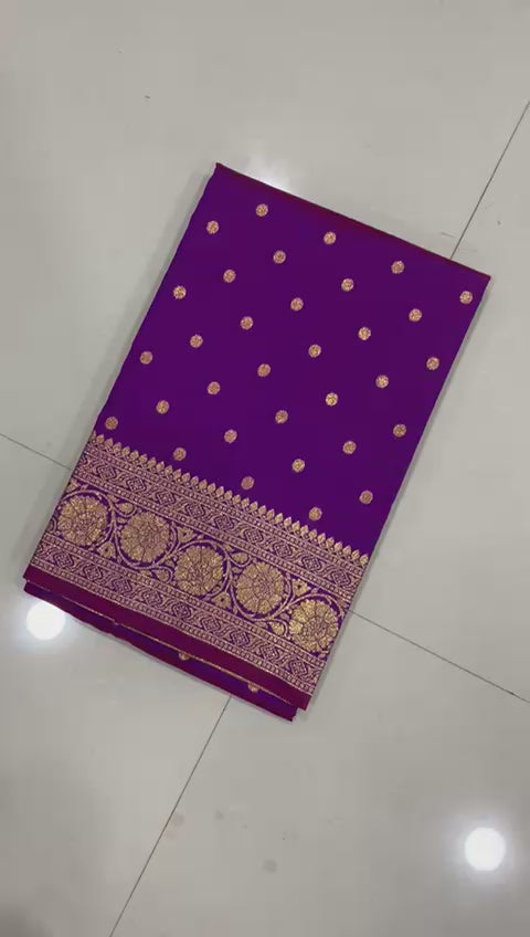 Super Hit Pure Soft Banarasi Silk Saree with Original Gold Jari & Heavy Weaving | Running Blouse | Premium Quality