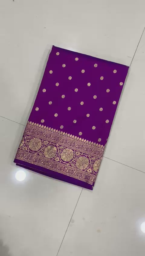 Super Hit Pure Soft Banarasi Silk Saree with Original Gold Jari & Heavy Weaving | Running Blouse | Premium Quality
