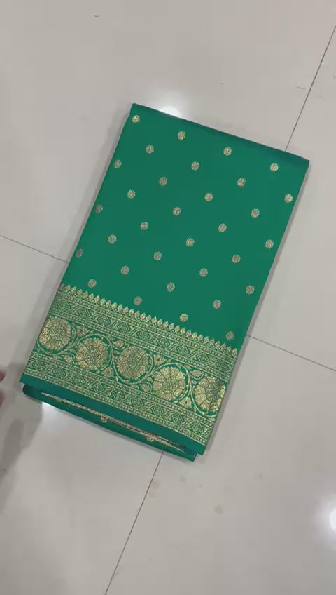 Super Hit Pure Soft Banarasi Silk Saree with Original Gold Jari & Heavy Weaving | Running Blouse | Premium Quality