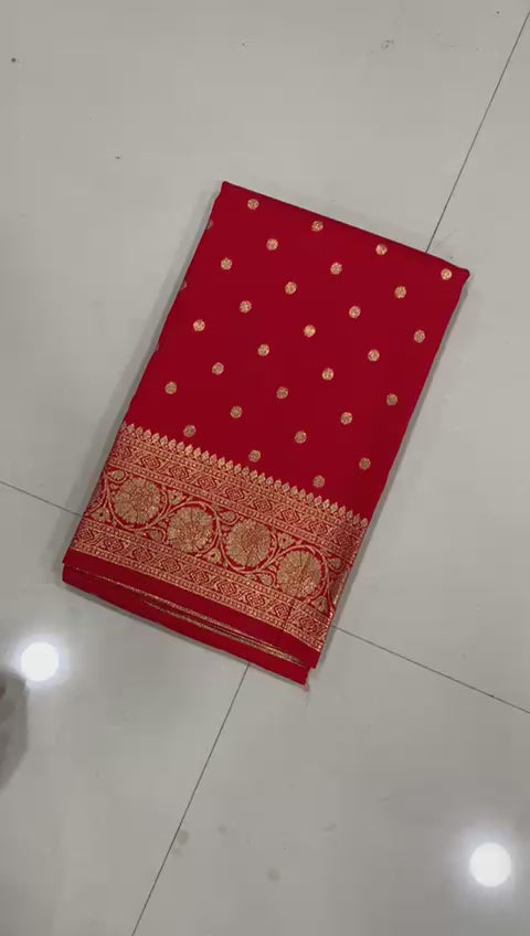 Super Hit Pure Soft Banarasi Silk Saree with Original Gold Jari & Heavy Weaving | Running Blouse | Premium Quality