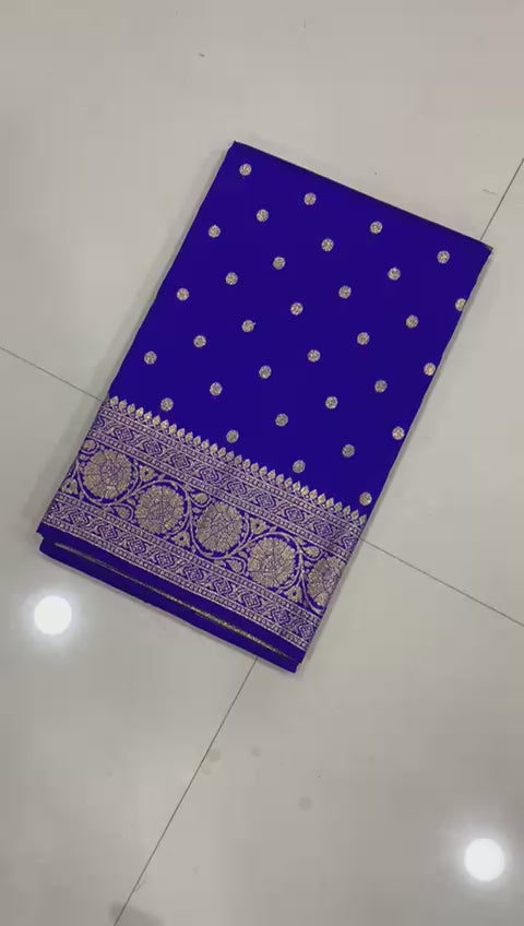 Super Hit Pure Soft Banarasi Silk Saree with Original Gold Jari & Heavy Weaving | Running Blouse | Premium Quality